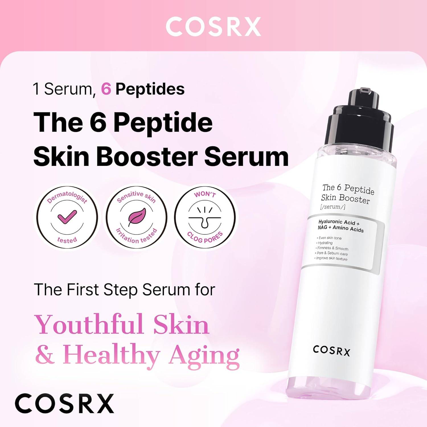 Cosrx 6 Peptide Collagen Booster Toner Serum product image