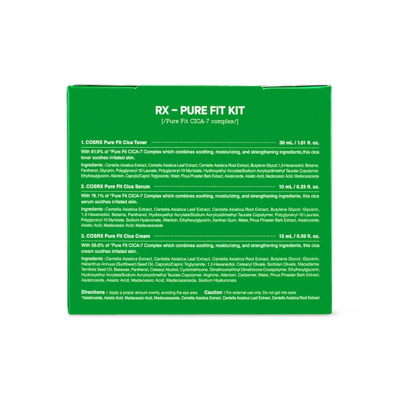Cosrx CICA-7 Relief Kit (3 Step) product image