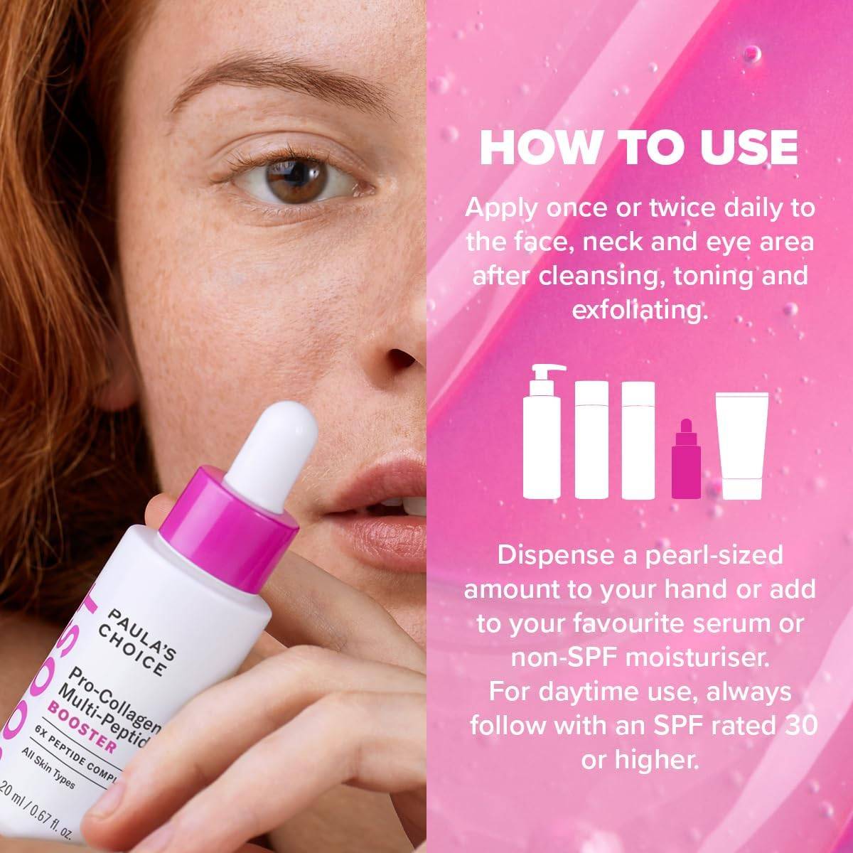 Paula's choice pro collagen multi peptide booster 20ml product image