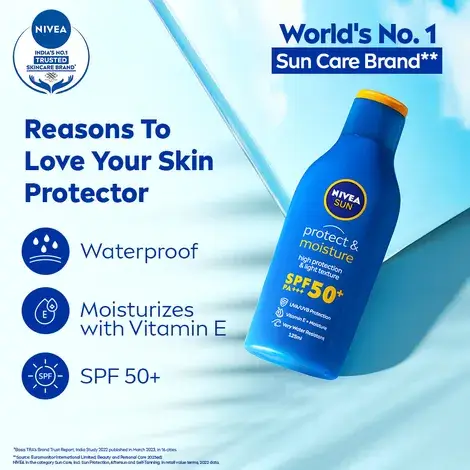 Nivea Sun Protect & Moisture Lotion SPF 50+ 200ml product image