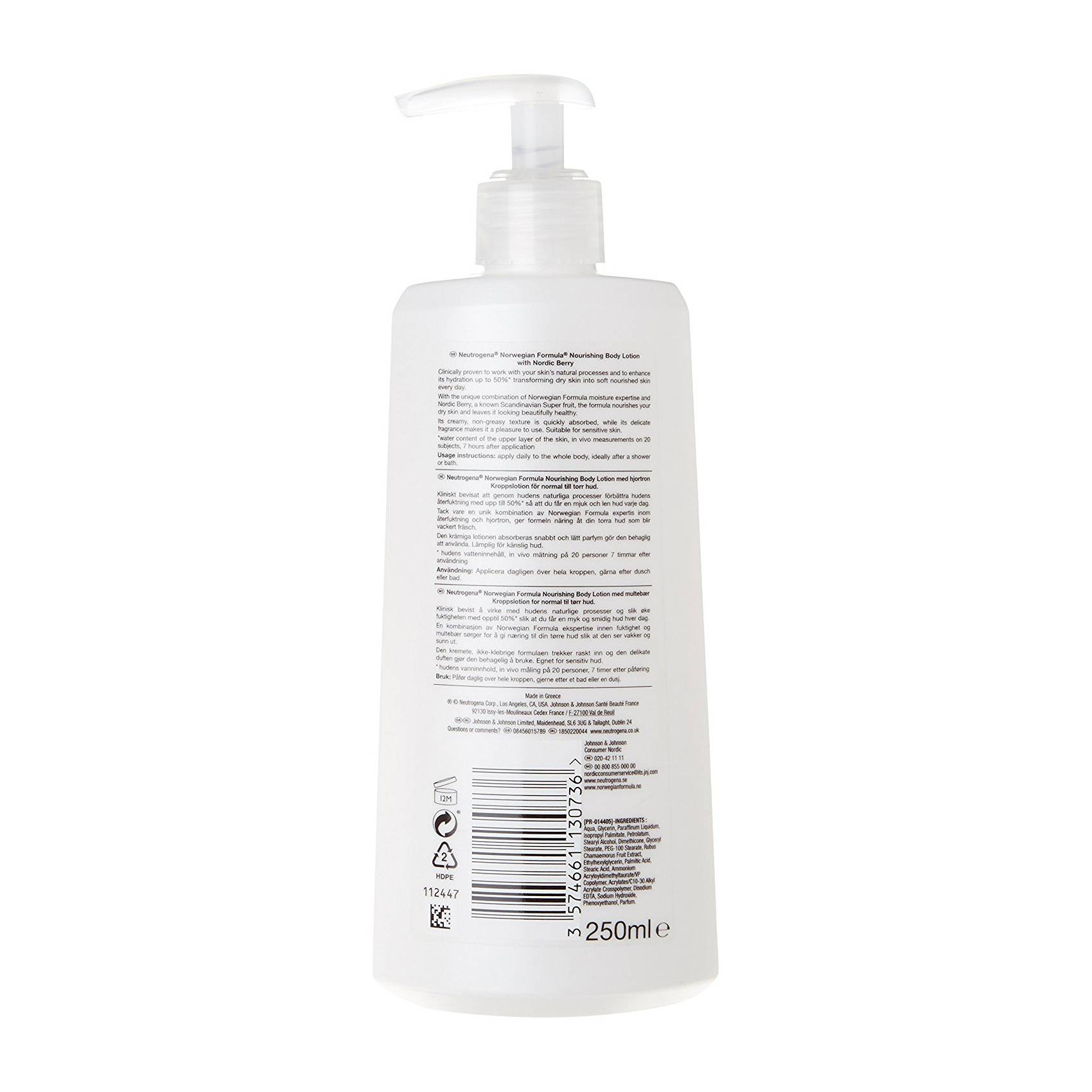 Neutrogena Norwegian Formula Nourishing Body Lotion With Nordic Berry -250ml product image