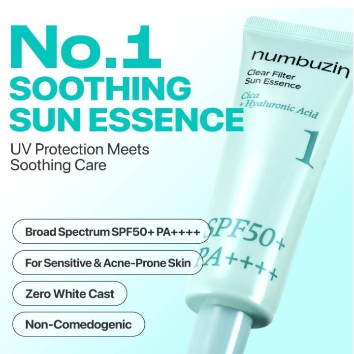 Numbuzin No.1 Clear Filter Sun Essence SPF50+ PA++++ 50ml product image