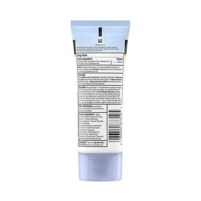 Neutrogena Ultra Sheer Dry-Touch Sunscreen Broad Spectrum SPF 100+ product image