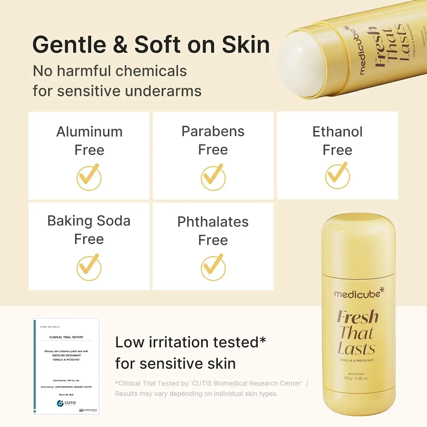 MEDICUBE Vanilla & Pistacho Deodorant 83ml product image