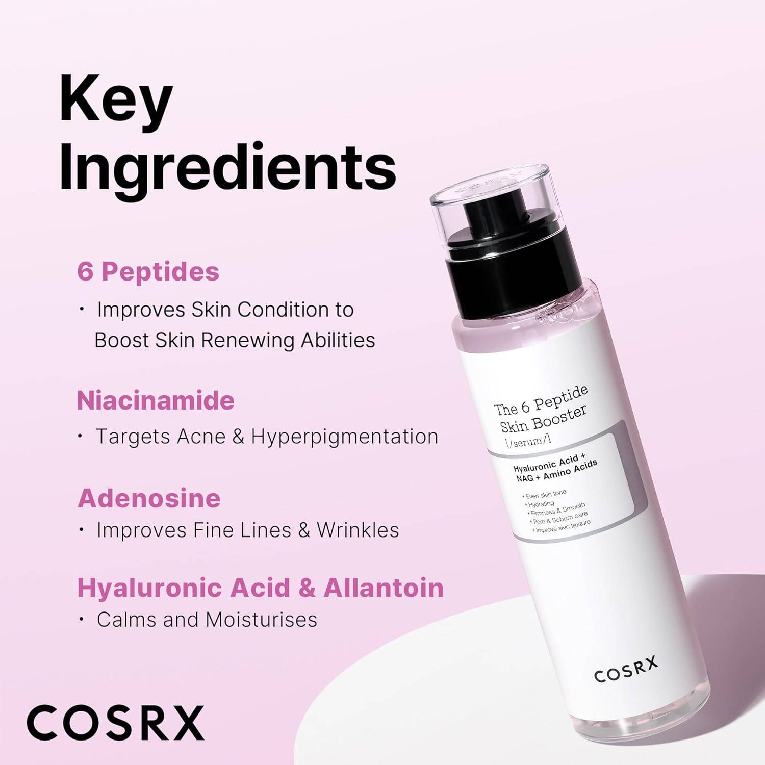 Cosrx 6 Peptide Collagen Booster Toner Serum product image