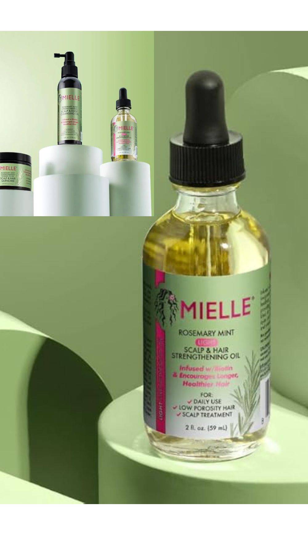 Mielle Rosemary Mint Scalp & Hair Strengthening Oil 59 ml product image