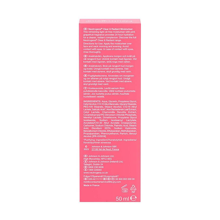 Neutrogena Refreshingly Clear Oil Free Moisturiser product image