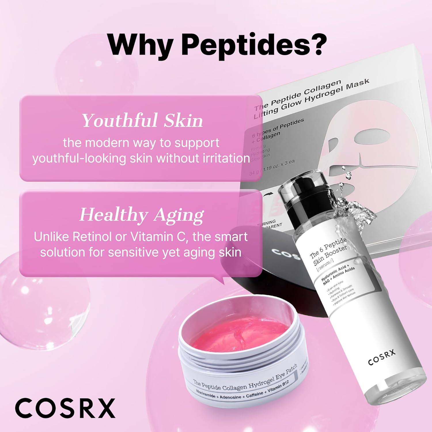 Cosrx 6 Peptide Collagen Booster Toner Serum product image