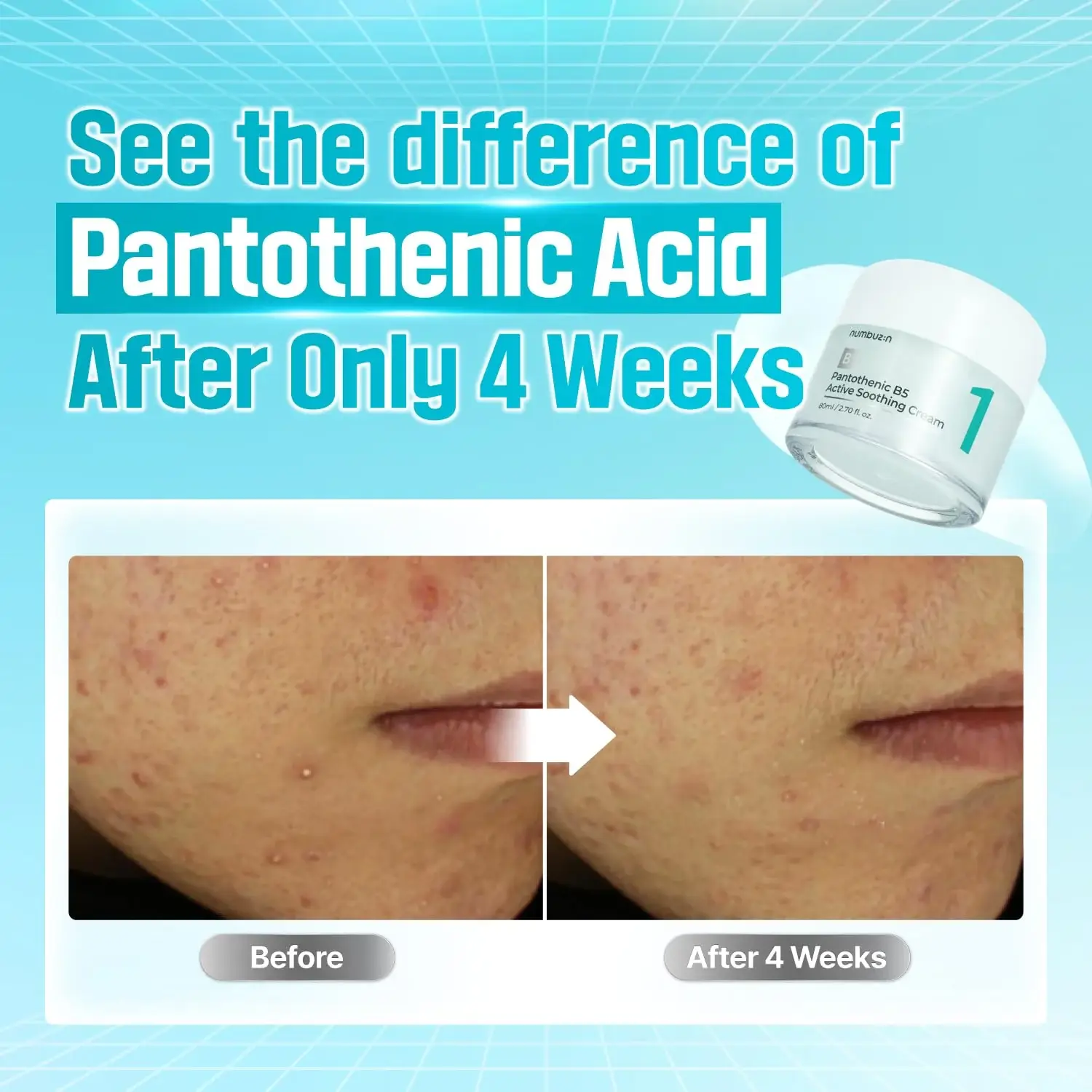 Numbuzin No.1 Pantothenic B5 Active Soothing Cream 80ml product image