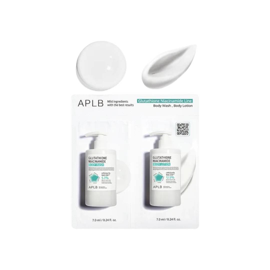 Aplb Glutathione Niacinamide Body Two Types Sachet Set product image