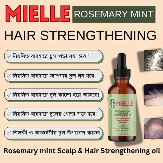 Mielle Rosemary Mint Scalp & Hair Strengthening Oil 59 ml product image