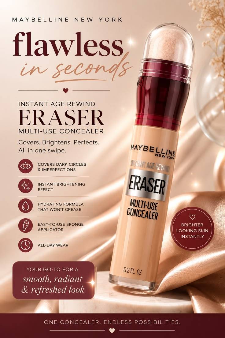 Maybelline Instant Age Rewind Eraser Dark Circles Treatment Concealer 100 Ivory product image