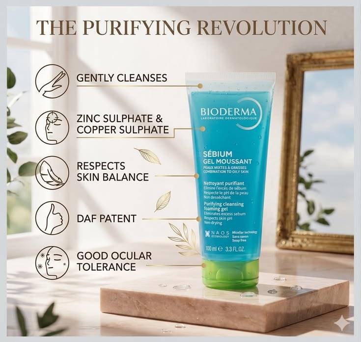 Bioderma Sebium Gel Moussant Purifying Foaming Gel 200ml product image