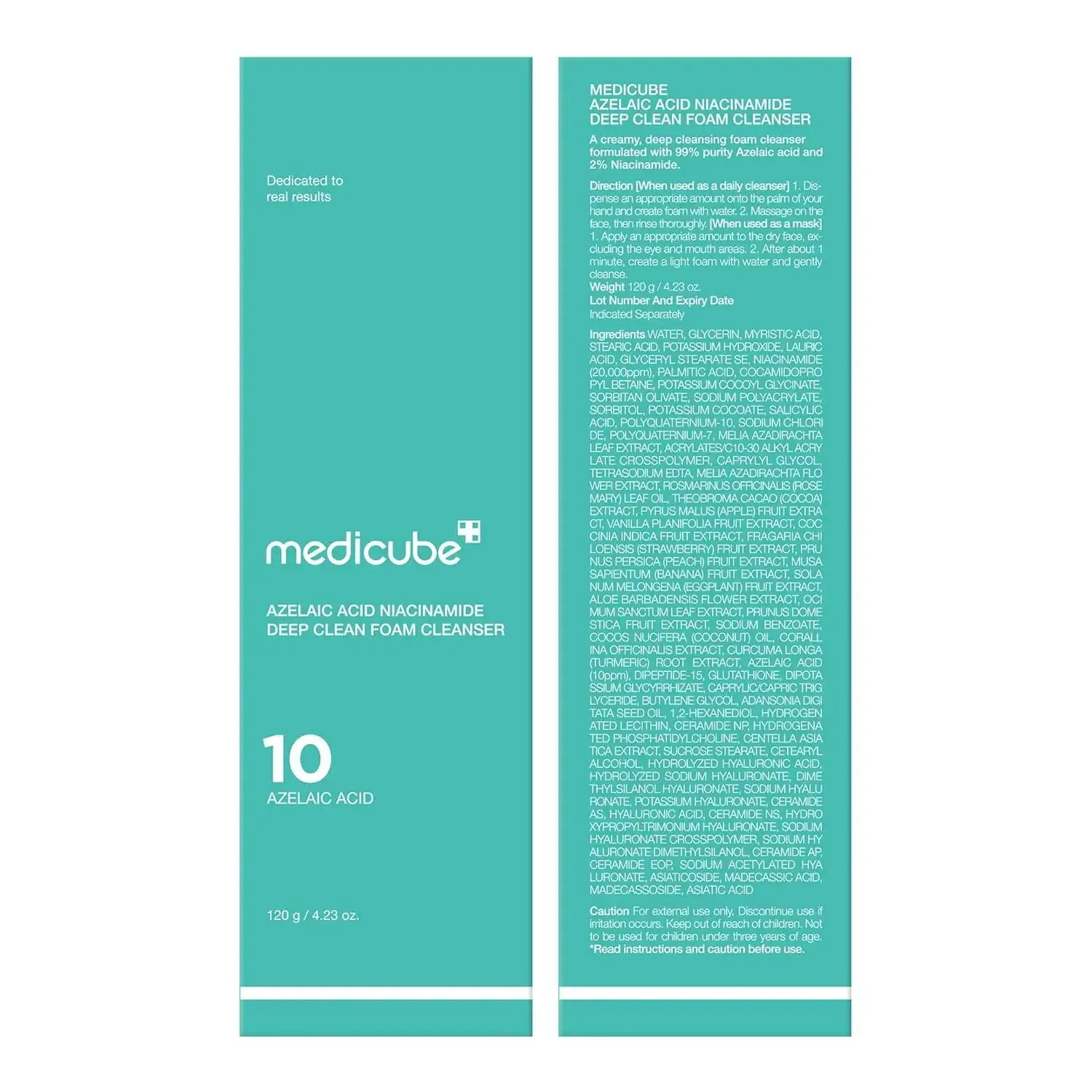 MEDICUBE Azelaic Acid Niacinamide Deep Clean Foam Cleanser 120ml product image