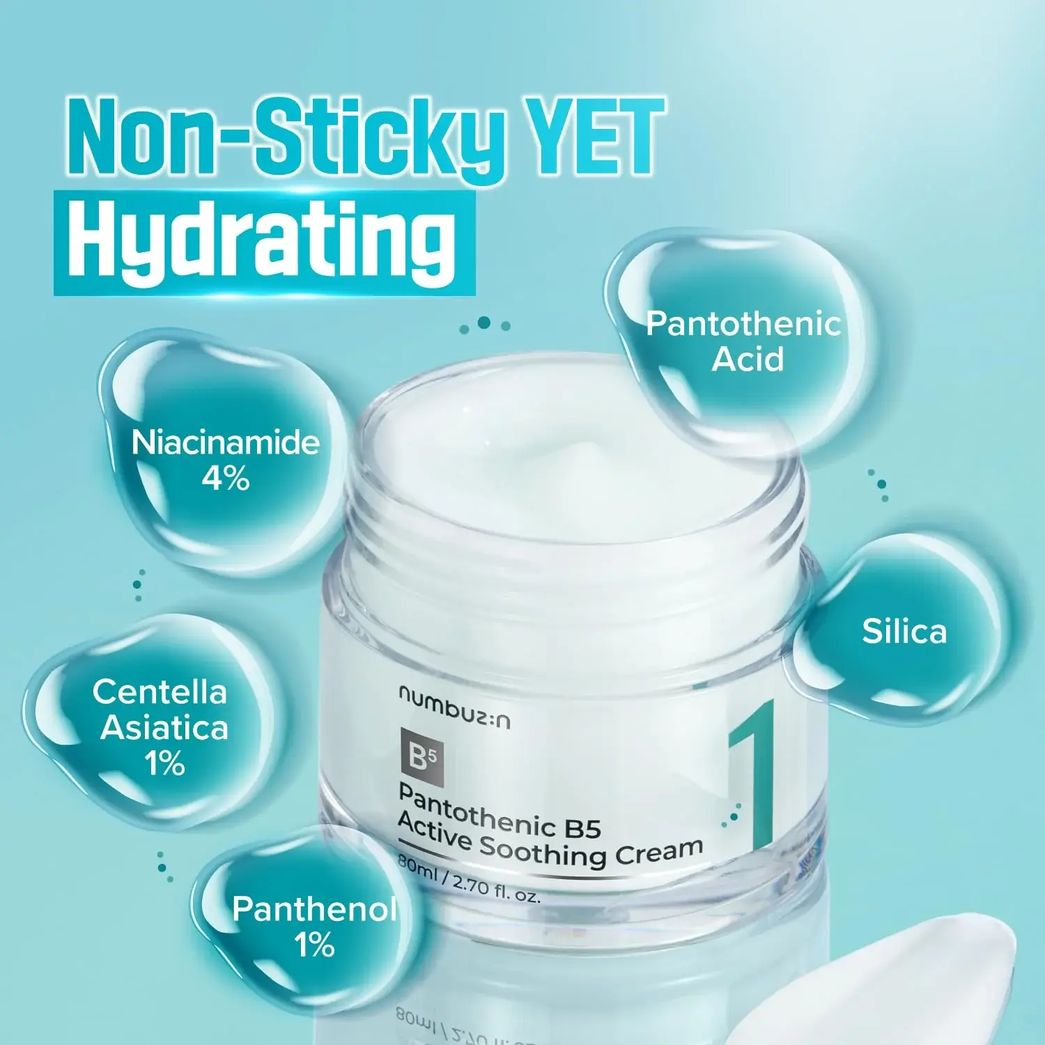 Numbuzin No.1 Pantothenic B5 Active Soothing Cream 80ml product image