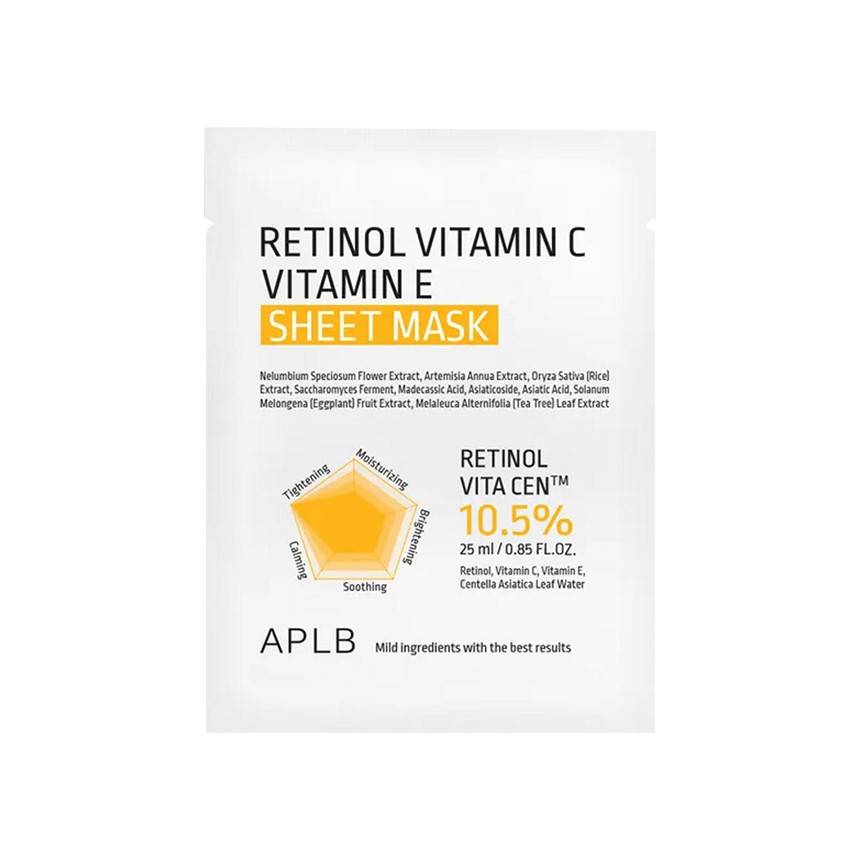 APLB - Retinol Vitamin C Vitamin E Sheet Mask