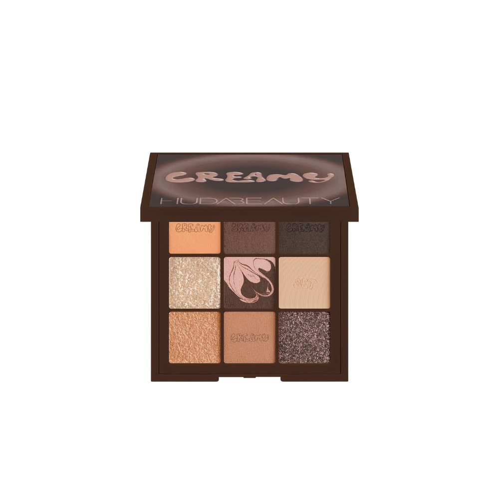 Huda Beauty Creamy Obsessions Eyeshadow Palette - NATURAL BROWN - Huda Beauty product in Bangladesh