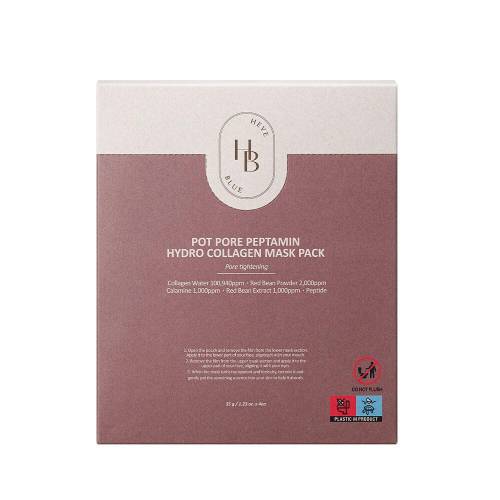 HEVEBLUE Pot Pore Peptamin Hydro Collagen Mask Pack (35g * 4ea)