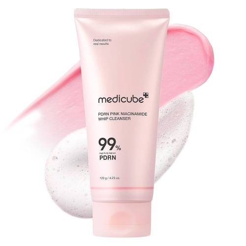 MEDICUBE PDRN Pink Niacinamide Whip Cleanser 120ml - Medicube product in Bangladesh